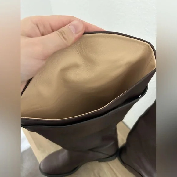 New in Box Dear Frances Size 40 UK 9M Leather Knee High Boots Italy Retail $950 - Picture 3 of 7